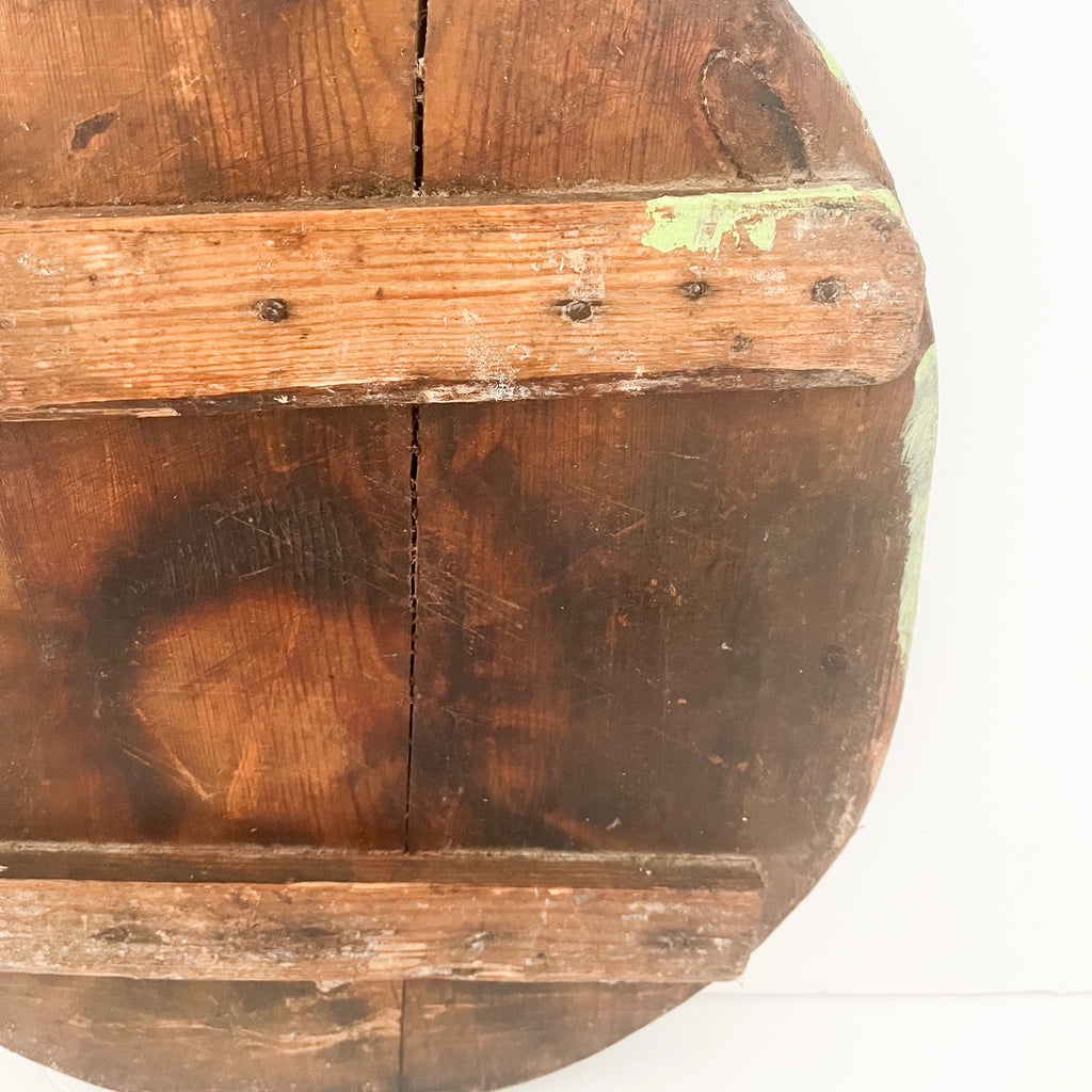 Antique bread board with legs