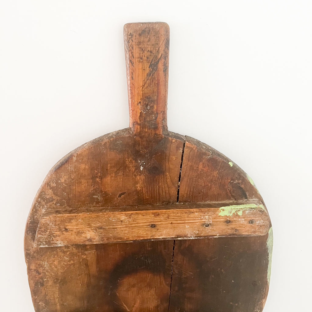 Antique wooden cheese board