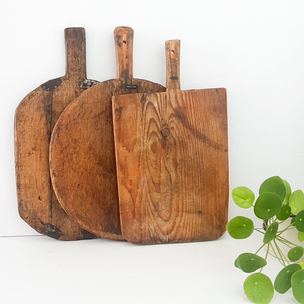 Antique wooden serving boards
