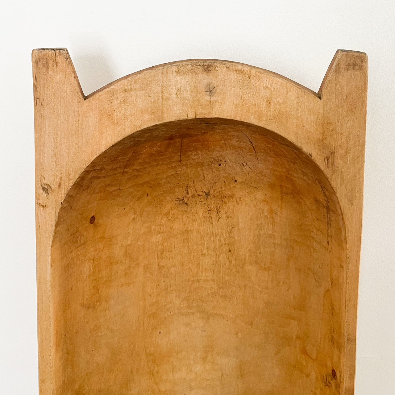 Primitive dough bowl with handle