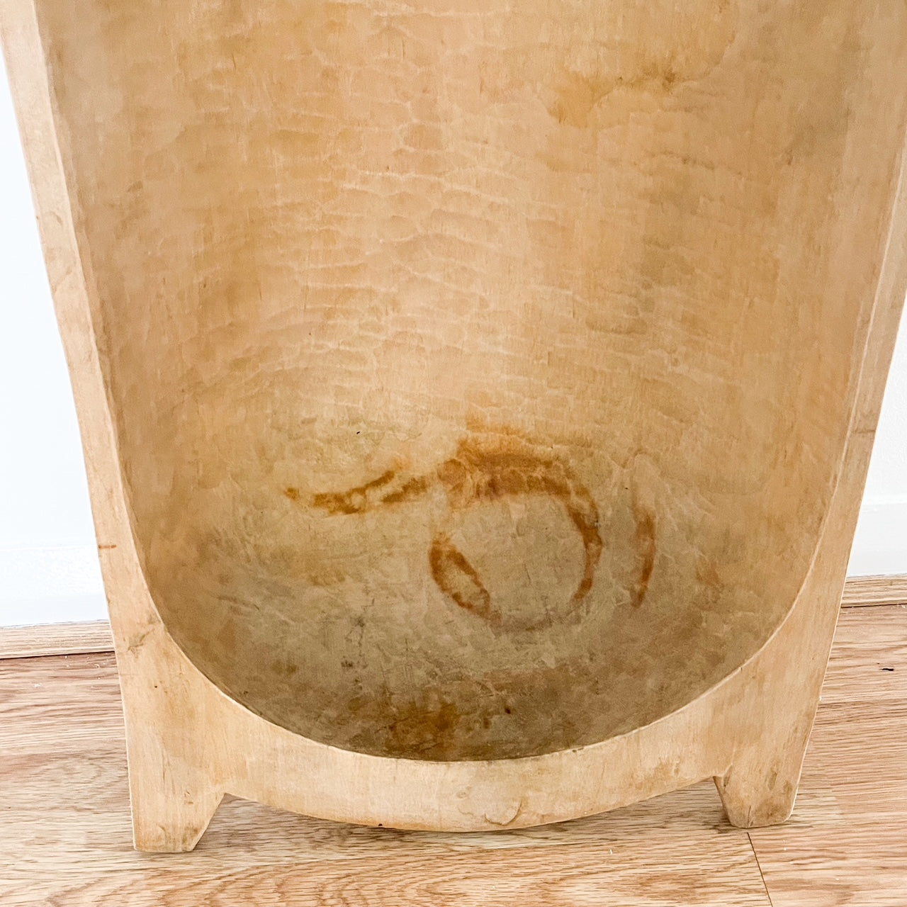 large timber bowl