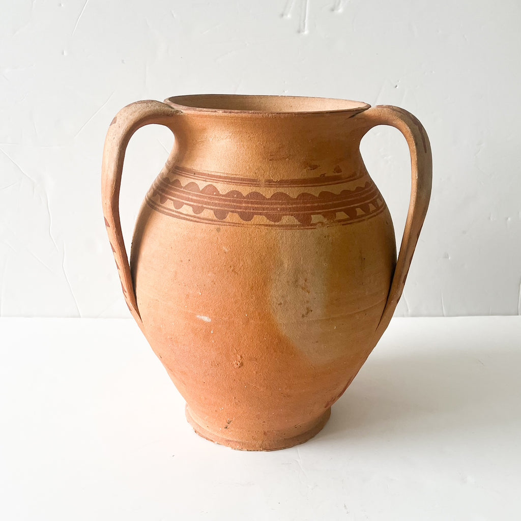 stoneware jar for flowers