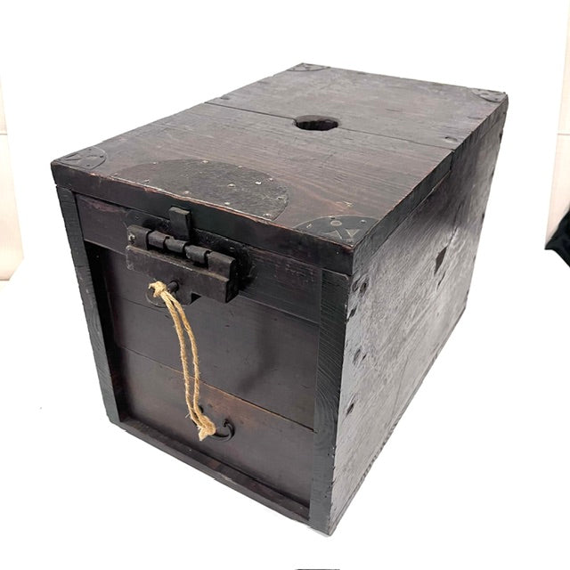 Antique Japanese Zenibako cash box from the Edo–Meiji period