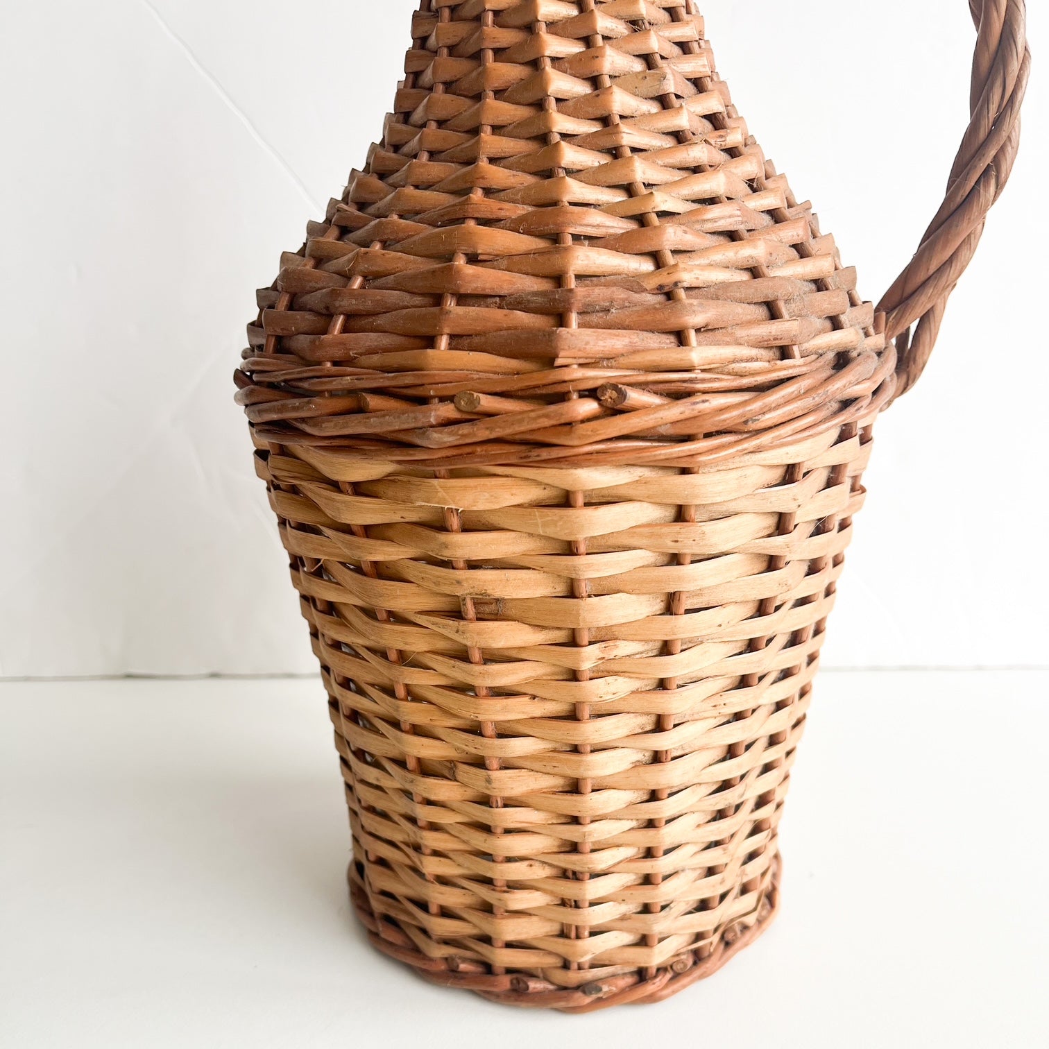 Wicker glass jug