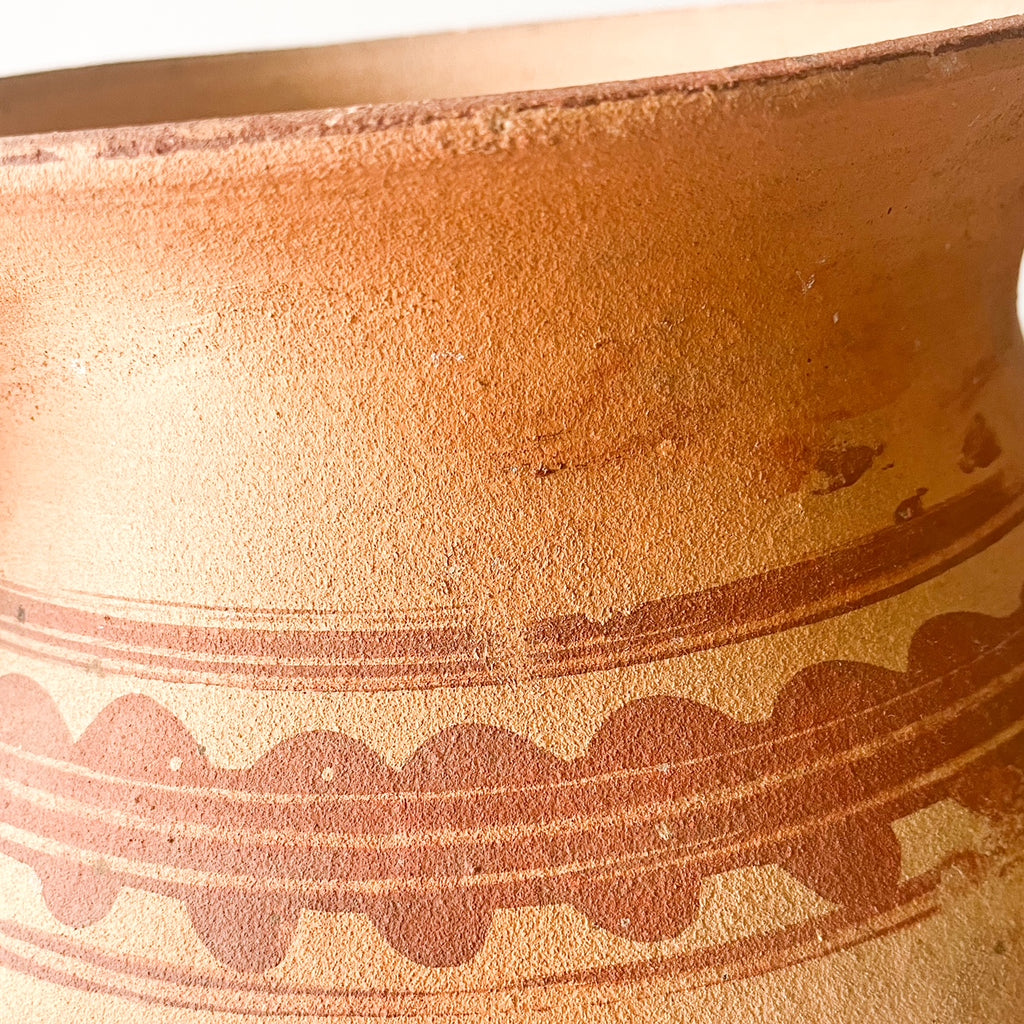 vintage pottery clay pot