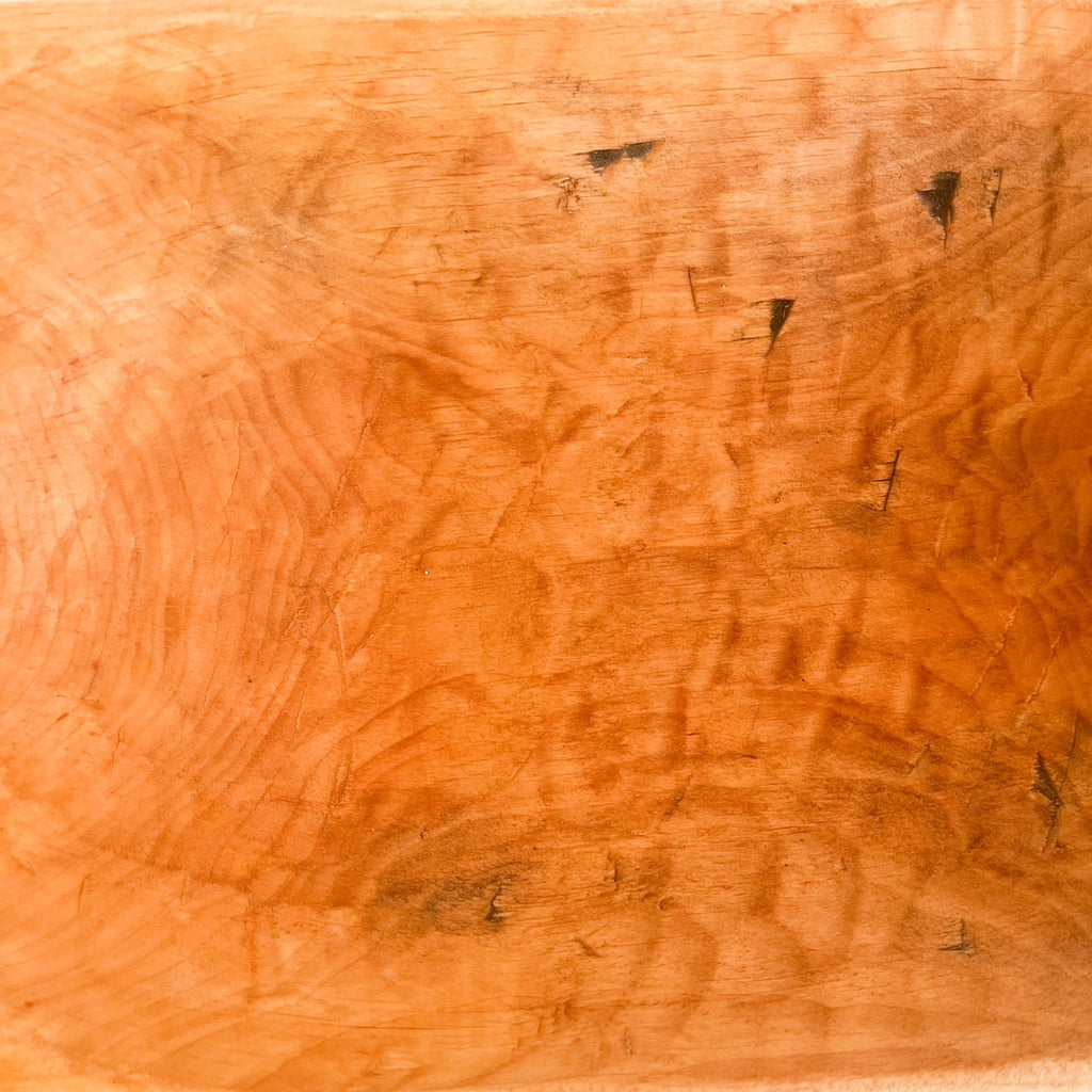 Farmhouse wooden dough bowl
