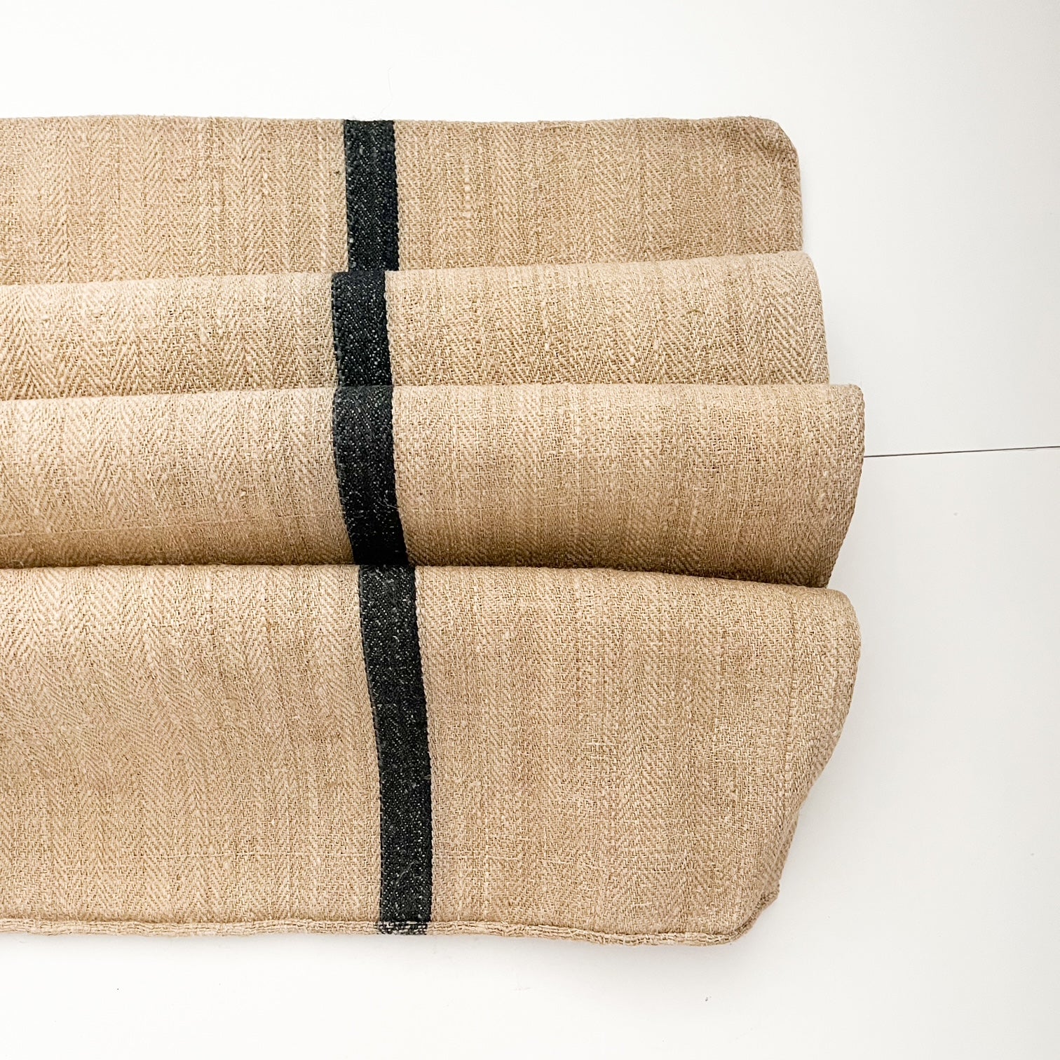 grain sack black stripe