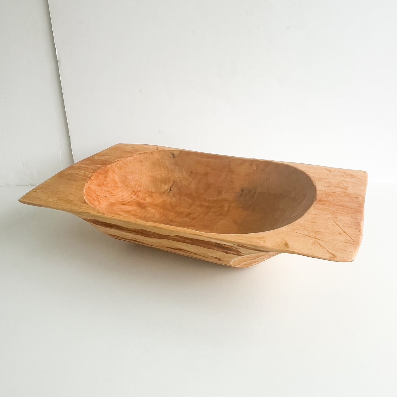 Farmhouse wooden dough bowl