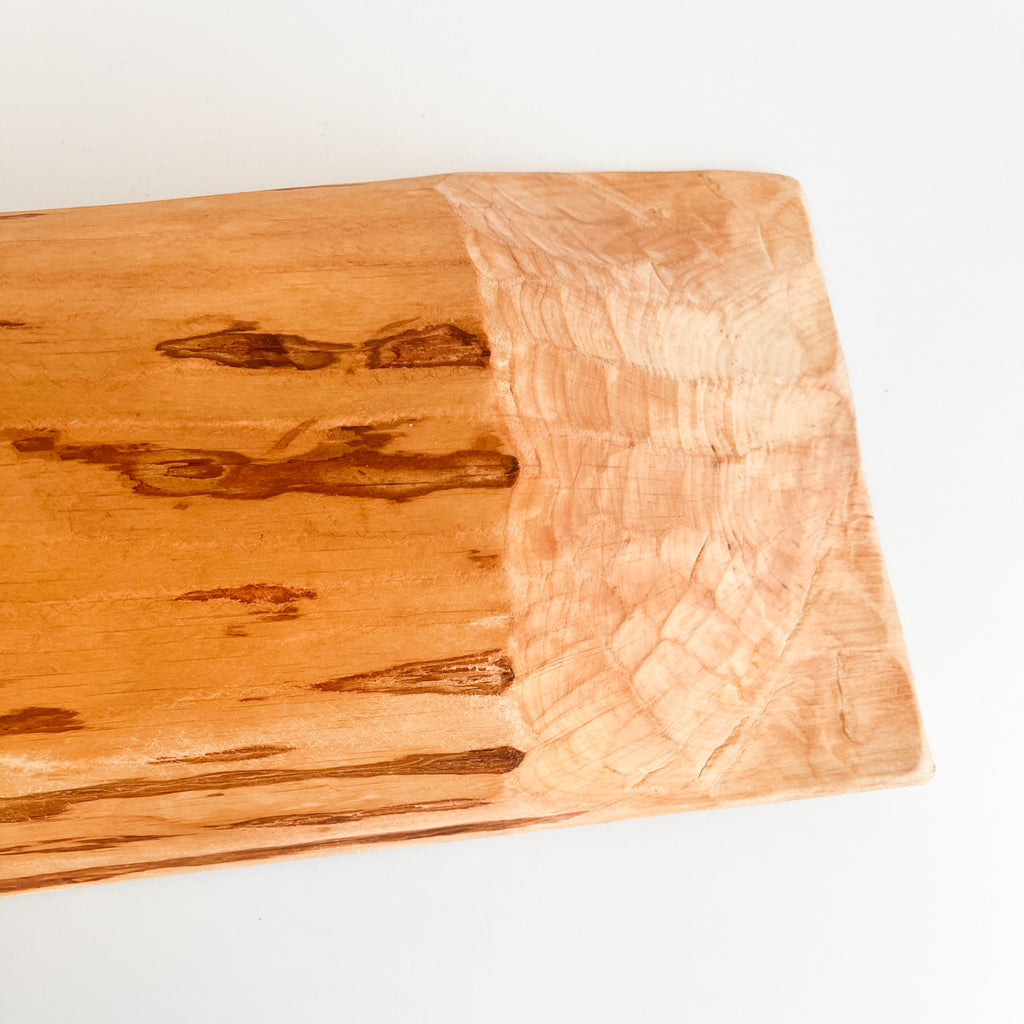 Farmhouse wooden dough bowl