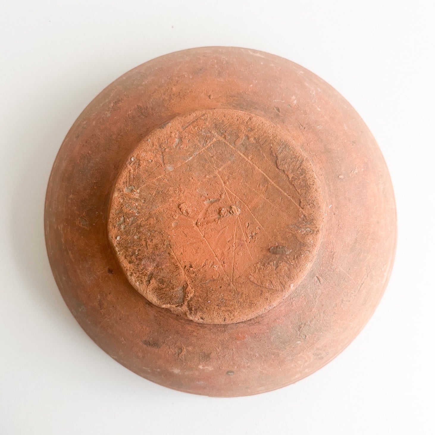 rustic terracotta clay bowl