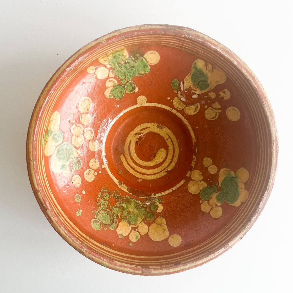 vintage clay bowl