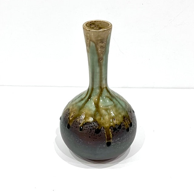 Vintage Japanese Shigaraki-yaki pottery vase by Sansai