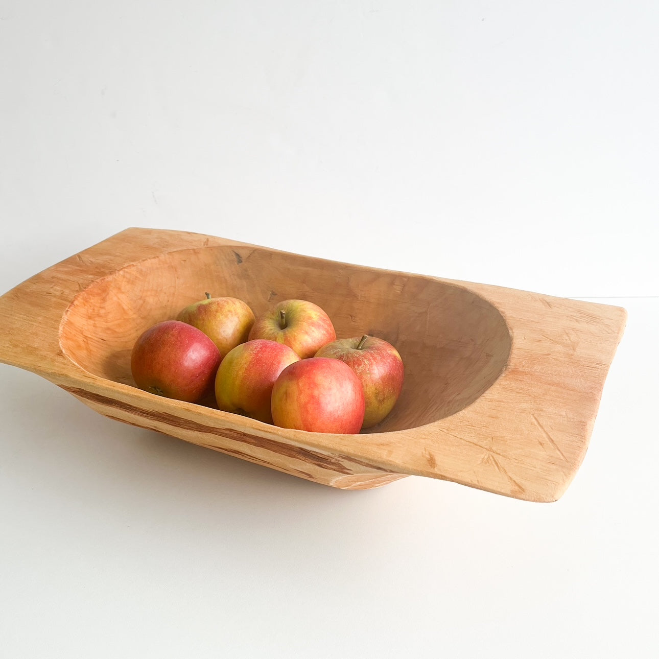 Farmhouse wooden dough bowl