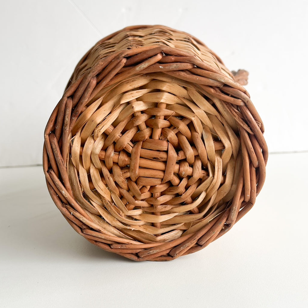French wicker demijohn
